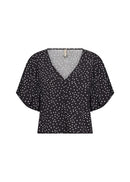Gilda 1 Polka Dot Blouse - Black Combi