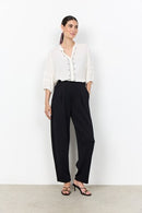 Banu 321 Pleated Trouser - Black