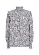 Adine Print Blouse - Lilac Breeze Combi