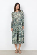 Soyaconcept Alda All Over Print Dress - Bright Green Combi