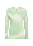 Dollie Stripe Jumper - Bright Green Combi