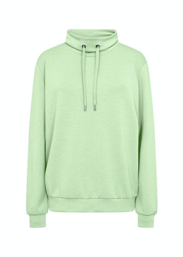 Banu125 High Neck Sweatshirt - Bright Green