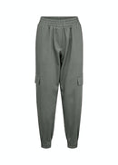 Side Pockets Cuff Trouser - Misty