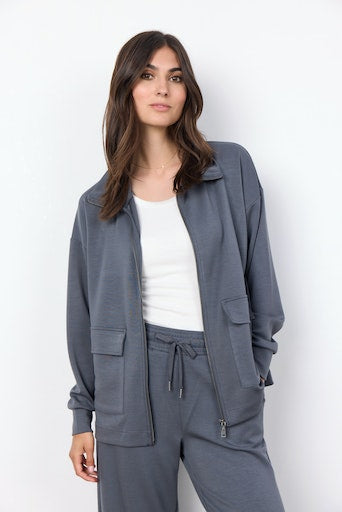 Banu Flap Pocket Sweatshirt - Iron Grey