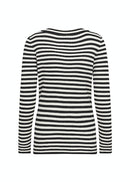 Dollie Stripe Jumper - Black