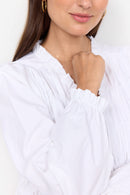 Netti 92 V Neck Blouse - White