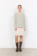 Barni 26 Stripe Jumper - Cream Combi