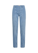Nadira 14 Denim Trousers - Light Blue Denim
