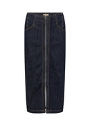 Kimberly 36 Front Zip Skirt - Dark Grey