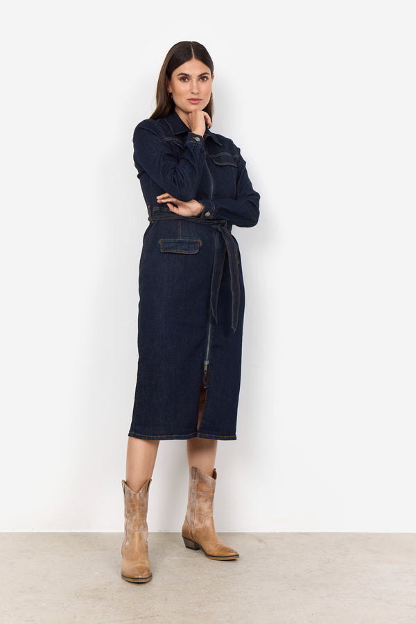Kimberly 37 Denim Dress - Raw Blue Denim