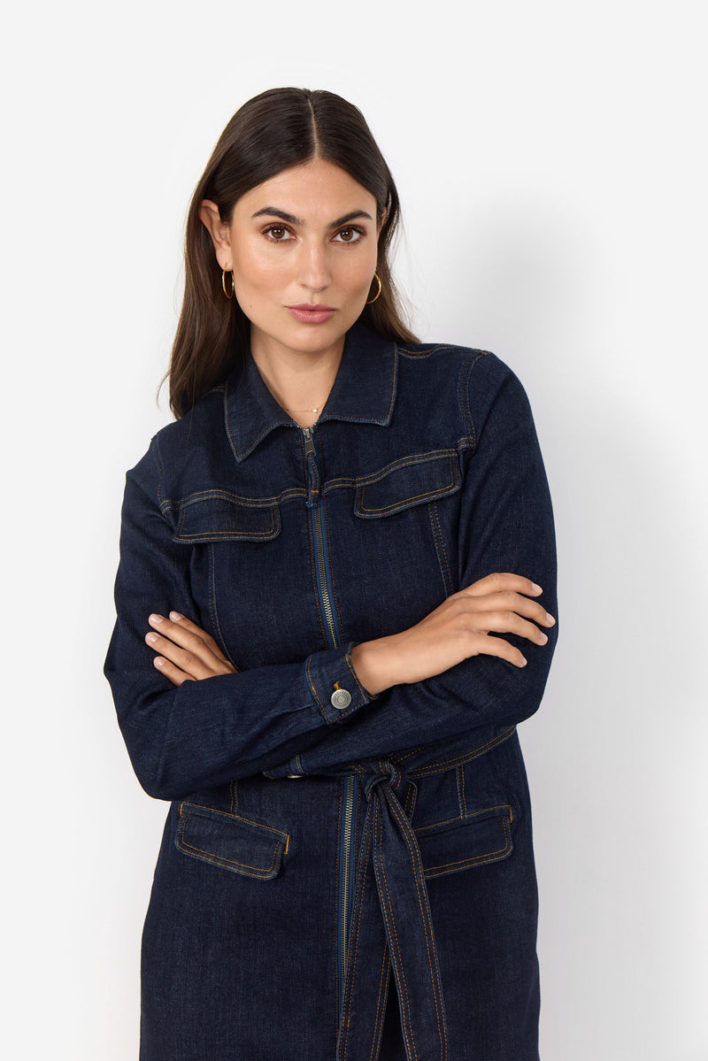 Kimberly 37 Denim Dress - Raw Blue Denim