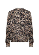 Ophia 1 Leopard Print Blouse - Sand