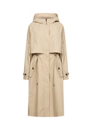 Lora 17 Hooded Raincoat - Sand