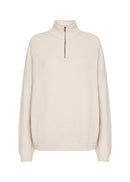 Kanita 15 1/4 Zip Jumper - Cream Melange
