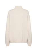 Kanita 15 1/4 Zip Jumper - Cream Melange