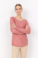 Dollie 620 Round Neck Jumper - Blush Melange