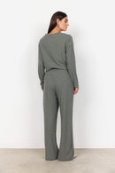 Isel 8 Pinstripe Trouser - Misty Melange