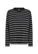 Barni 26 Stripe Jumper - Black Combi