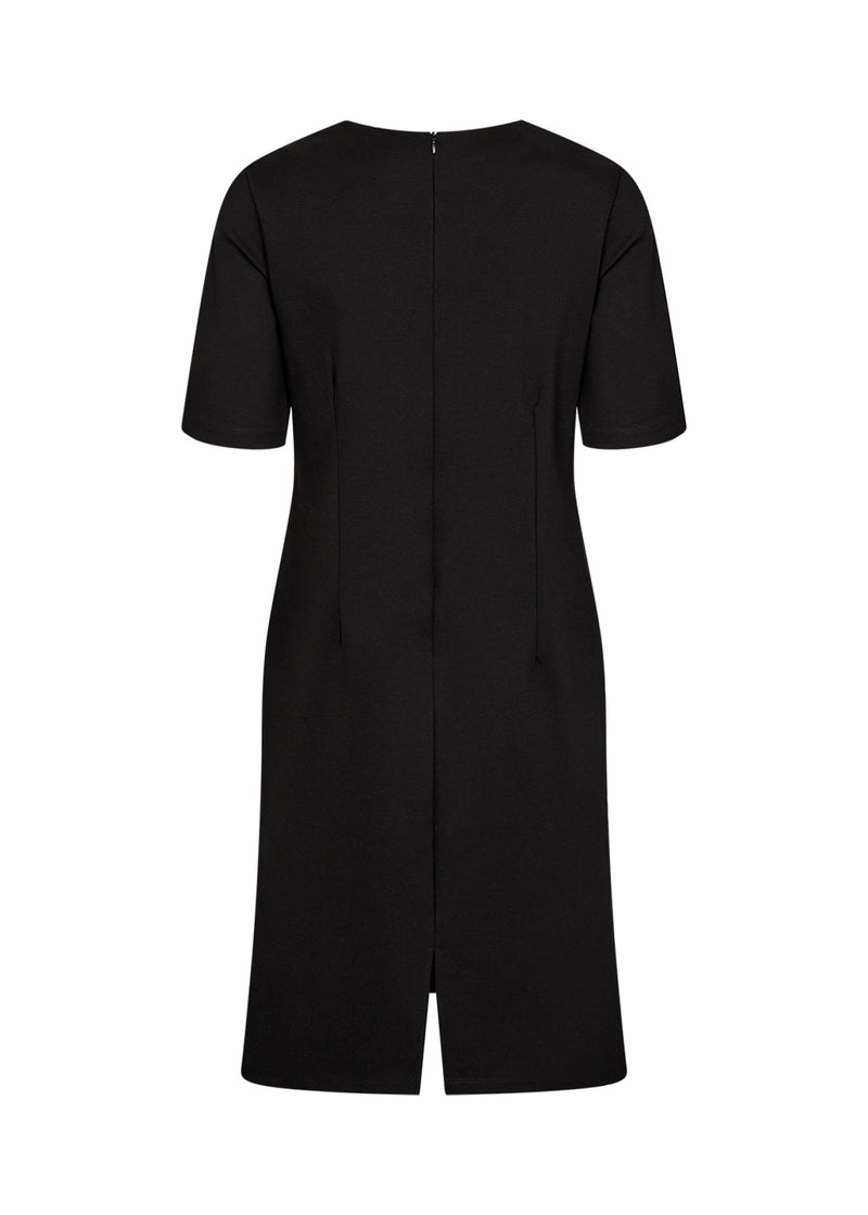 Nanni 6 V Neck Dress - Black