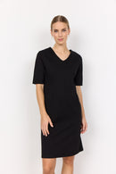 Nanni 6 V Neck Dress - Black