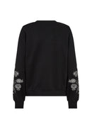 Odette 2 Emb Sleeves Jumper - Black