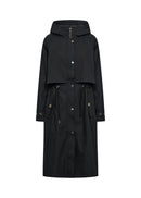 Lora 17 Hooded Raincoat - Black