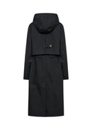 Lora 17 Hooded Raincoat - Black