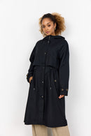 Lora 17 Hooded Raincoat - Black