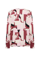 Felicity 531 Print Blouse - Rose Combi
