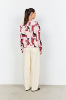 Felicity 531 Print Blouse - Rose Combi
