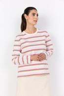 Base 1 Striped T-Shirt - Rose Combi