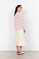 Base 1 Striped T-Shirt - Rose Combi