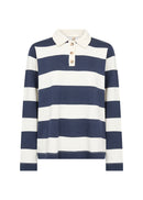 Barni 48 Striped Rugby Shirt - Navy Combi