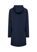 Julla 11 Long Hooded Jacket - Navy