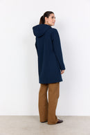 Julla 11 Long Hooded Jacket - Navy