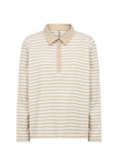 Bri 2 Striped Rugby Shirt - Sand Combi