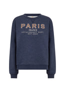 Angelin 6 Paris Sweatshirt - Navy Melange