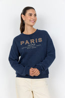 Angelin 6 Paris Sweatshirt - Navy Melange