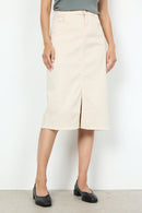 Erna 22 Midi Skirt - Cream