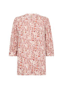 Deniz 2 Round Neck Print Shirt - Dusty Clay Combi