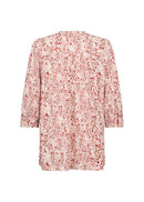 Deniz 2 Round Neck Print Shirt - Dusty Clay Combi