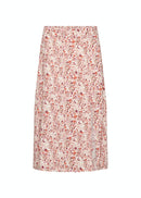 Deniz 3 A line Print Skirt - Dusty Clay Combi