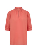 Caliste 11 High Neck Blouse - Dusty Clay