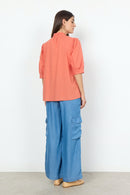 Caliste 11 High Neck Blouse - Dusty Clay