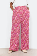 Dorte 3 Print Trousers - Pink Combi