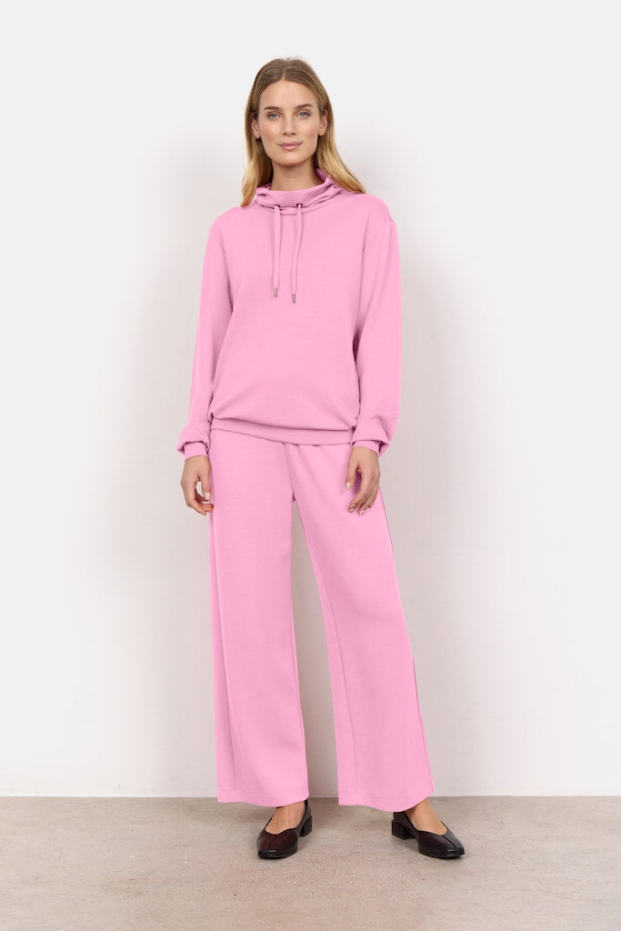 Banu125 High Neck Sweatshirt - Pink
