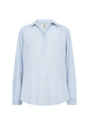 Dione 2 Pinstripe Shirt - Crystal Blue Combi