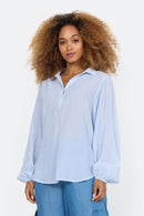Dione 2 Pinstripe Shirt - Crystal Blue Combi