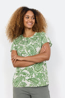 Dido 1 Paisley Print Blouse - Green Combi
