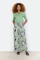 Dauphin 3 Drawstring Print Trousers - Misty Combi